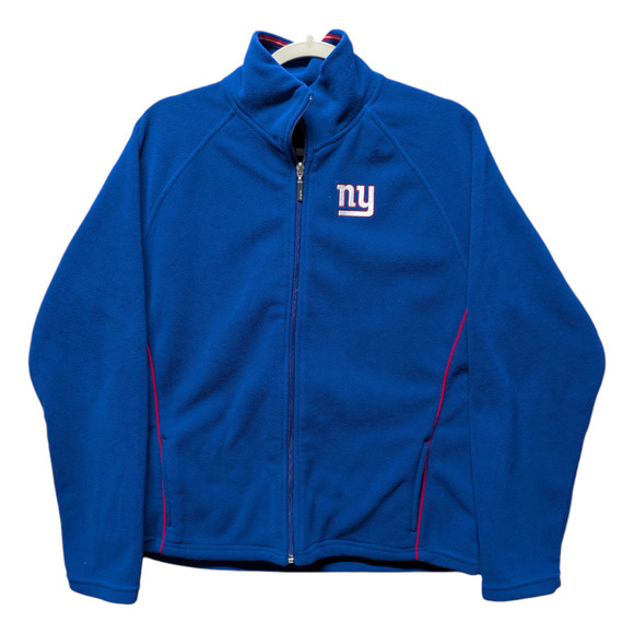 Mid 2000's NY Giants NFL Fleece Full Zip Light Weight Jacket - Picture 1 of 6